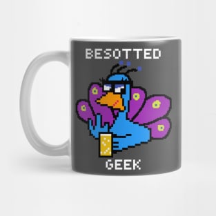 Peacock White Mug